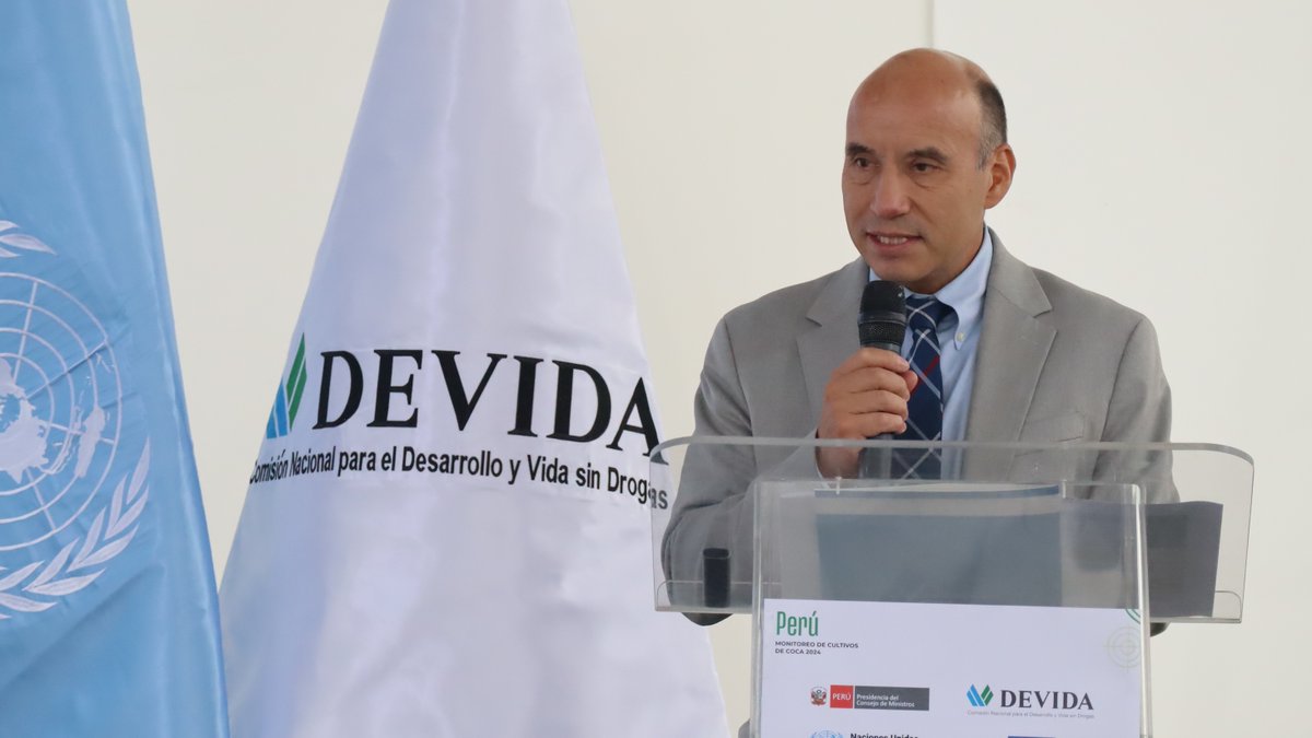 UNODC_PERU's tweet image. Javier Montaño, jefe de la Oficina de @UNODC_Peru, destacó que el Sistema de Aseguramiento de Calidad implementado por #SIMCI Perú  es una herramienta estratégica para promover la mejora continua para fortalecer la precisión de los datos producidos por el Perú.