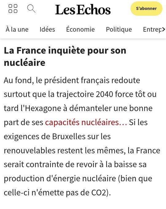 Quand donc les Français comprendront-ils que cette immonde saloperie d'Union Européenne est un pistolet braqué sur la France par les Boches ?

lesechos.fr/monde/europe/l…