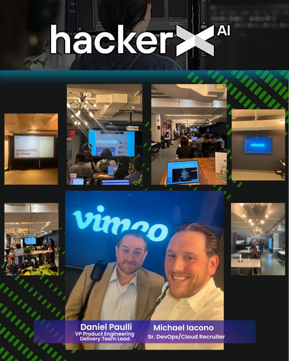 Great night at HackerX NYC meeting #AI innovators and top #techtalent!  Daniel Paulli and Michael Iacono were onsite representing Mitchell Martin, sharing how we help companies build elite AI teams — and how candidates can tap into exciting opportunities.