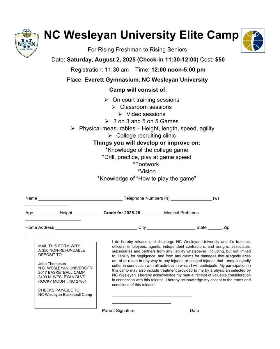 North Carolina Wesleyan University Men’s Hoops (@ncwumbb) on Twitter photo 