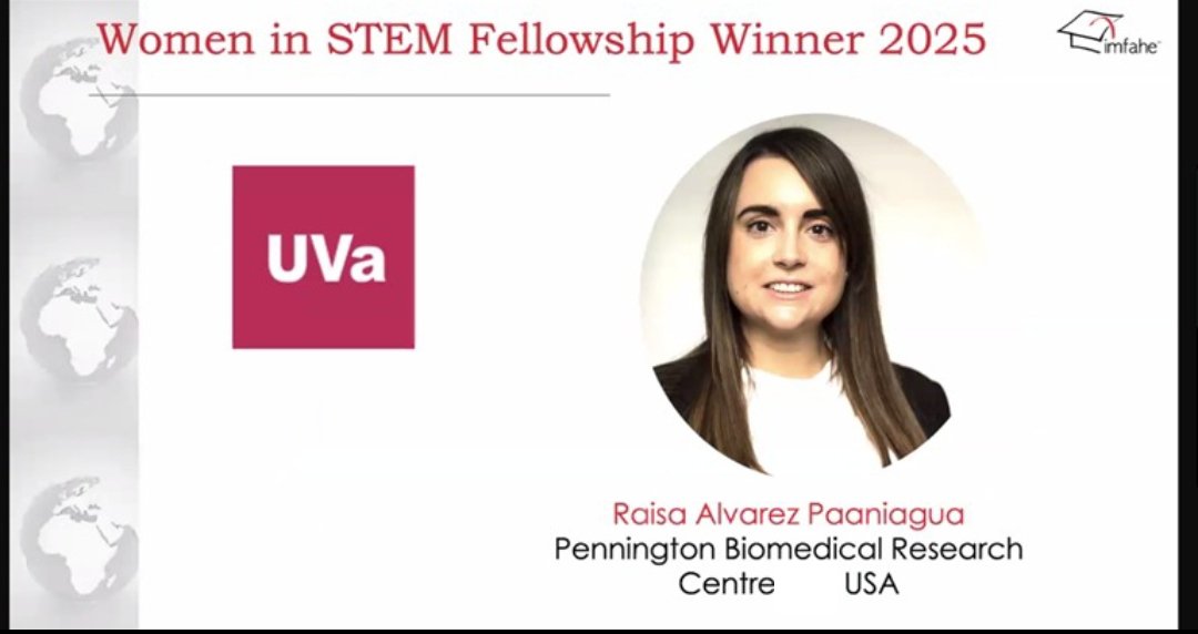 RaisaAlvarez_'s tweet photo. Thrilled to announce I’ve been awarded the Women in STEM IMFAHE Fellowship! 💫

Grateful for this opportunity to keep pushing boundaries in science, tech &amp; health. Let’s amplify women’s voices in STEM! 🔬👩‍🔬💡

#WomenInSTEM #IMFAHE #STEMLeadership #FellowshipAward https://t.co/rW7vmviF0G