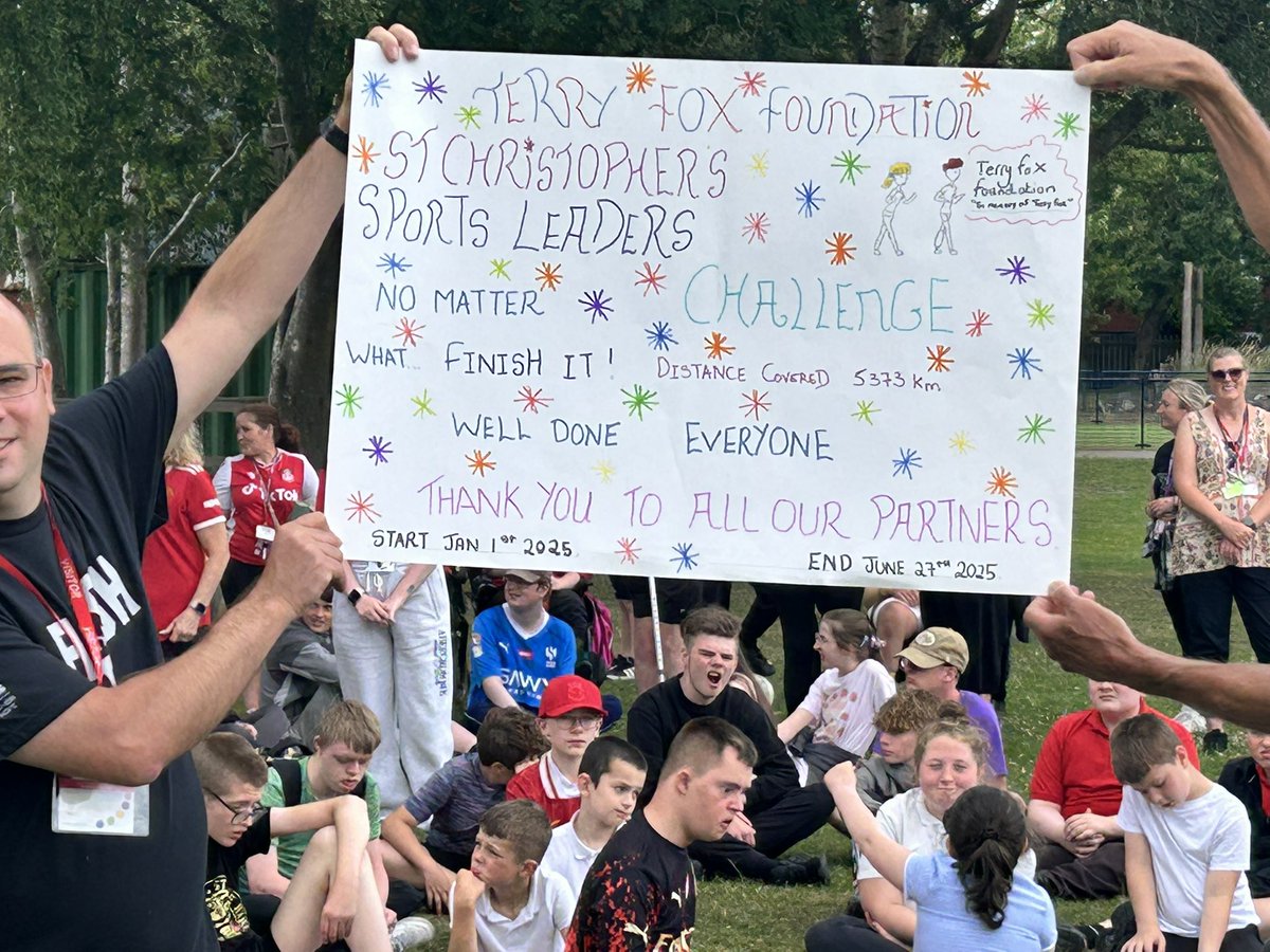 pe_stchris's tweet image. Fantastic to finish the @TerryFoxCanada challenge today with representatives from the Wrexham run foundation my @LshipSkillsFdn sports ,leaders have done an amazing job and thanks to all our partners for you support. Next up……… all will be revealed in September.