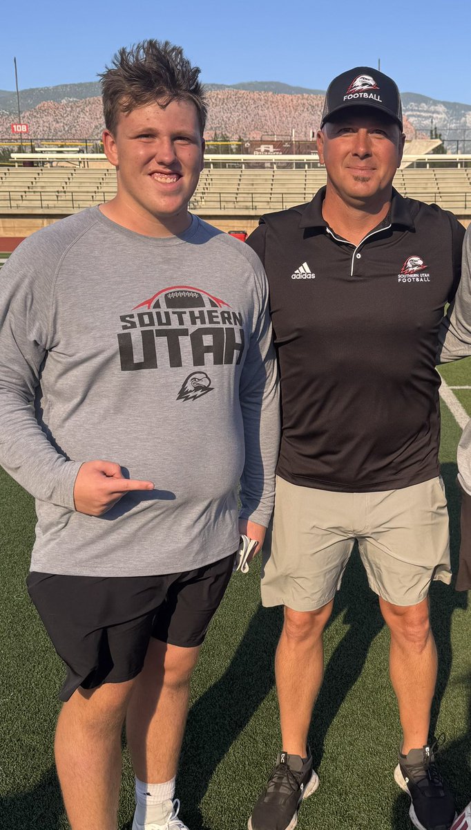 I had a great time learning and competing at the SUU football camp.