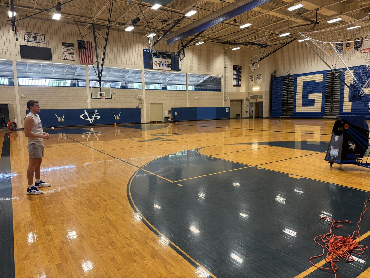 Great having <a href="/MitchMascari22/">Mitch Mascari</a> in the gym before he leaves for the NBA summer league. The work continues! <a href="/GHS_ILathletics/">Geneva HS Athletics</a> <a href="/Geneva304/">Geneva CUSD 304</a> <a href="/GHSportsBooster/">GHS Sports Boosters</a> <a href="/GFBBP/">Vikings Basketball</a>