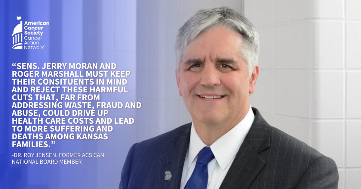 KansasACSCAN's tweet image. This week, Dr. Roy Jensen, former @ACSCAN national board member, had a Letter to the Editor published in the @KansasCityStar calling on @JerryMoran & @RogerMarshallMD to vote NO & reject these harmful cuts to #Medicaid.
Check out Dr. Jensen's full letter kansascity.com/.../lett.../ar…