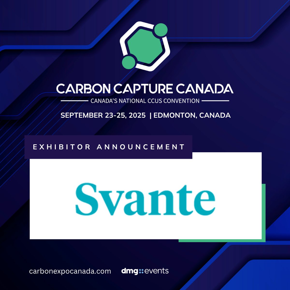 We’re pleased to welcome new exhibitors to the Carbon Capture Canada 2024 exhibition floor. 
Tenaris, Western Air &amp; Power, Svante

Join us in Edmonton this September to connect with the full CCUS value chain: carbonexpocanada.com