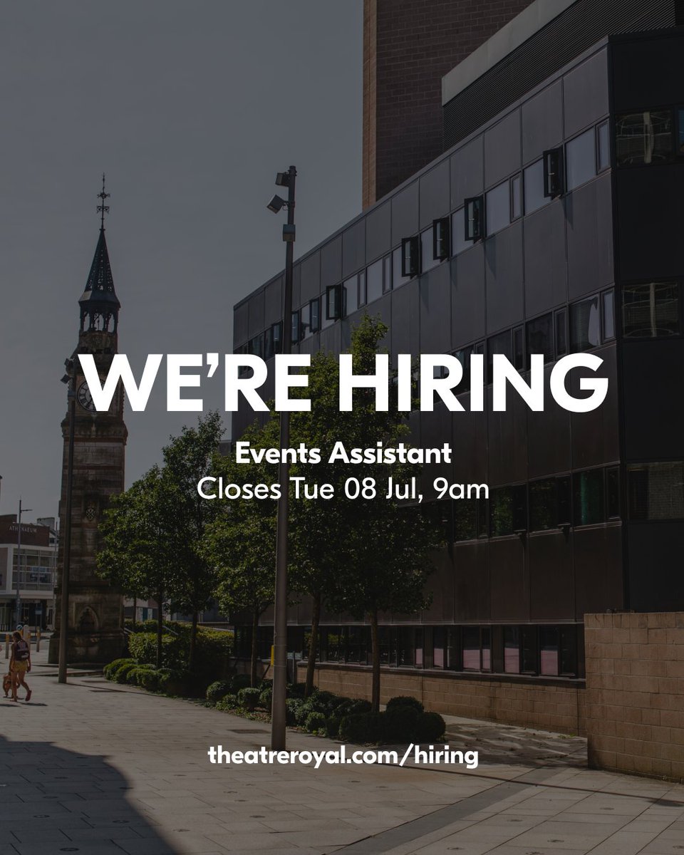 Theatre Royal Plymouth (@trplymouth) on Twitter photo Join our team! 👋
We're looking for enthusiastic Events Assistants to support our Front of House and retail teams over the busy summer period.
If you thrive in a busy environment, and have a passion for great customer service, we want to hear from you.
theatreroyal.com/hiring Join our team! 👋
We're looking for enthusiastic Events Assistants to support our Front of House and retail teams over the busy summer period.
If you thrive in a busy environment, and have a passion for great customer service, we want to hear from you.
theatreroyal.com/hiring