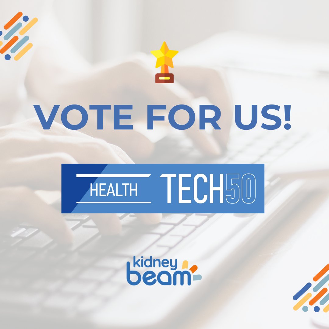 kidneybeam_'s tweet image. Our recent run of awards nominations continues by being shortlisted for BusinessCloud's HealthTech 50, celebrating the UK’s most innovative startups creating tech for personal and preventative healthcare. Please vote for us by 23:59 on Sun 29th June!
businesscloud.co.uk/healthtech-50-…