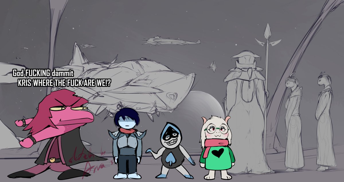 random deltarune bs i sketched cuz i bored.