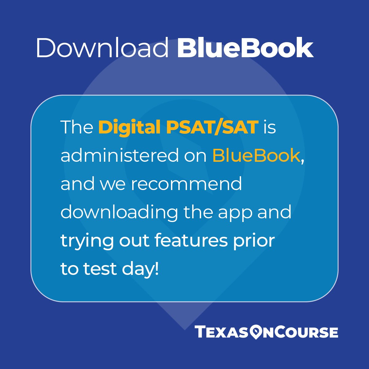 Staying ahead of the curve by using these FREE resources can make all the difference when test day comes around.✨ Share with your students, and check out the Entrance and Placement Exams module in the Texas OnCourse Academy for more SAT and ACT information and resources!📝