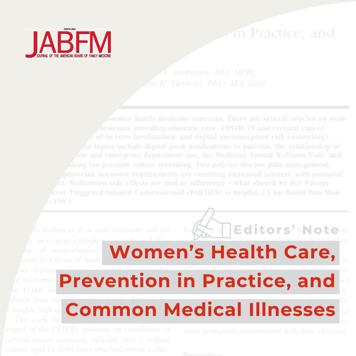 Journal of the American Board of Family Medicine (@jamboardfammed) on Twitter photo New issue of JABFM covers OB care in underserved communities, COVID’s impact on cervical cancer screening, IVF access, digital preconception tools, and more. Read more jabfm.org/content/38/2/1… and access the full issue here: jabfm.org/content/38/2 New issue of JABFM covers OB care in underserved communities, COVID’s impact on cervical cancer screening, IVF access, digital preconception tools, and more. Read more jabfm.org/content/38/2/1… and access the full issue here: jabfm.org/content/38/2
