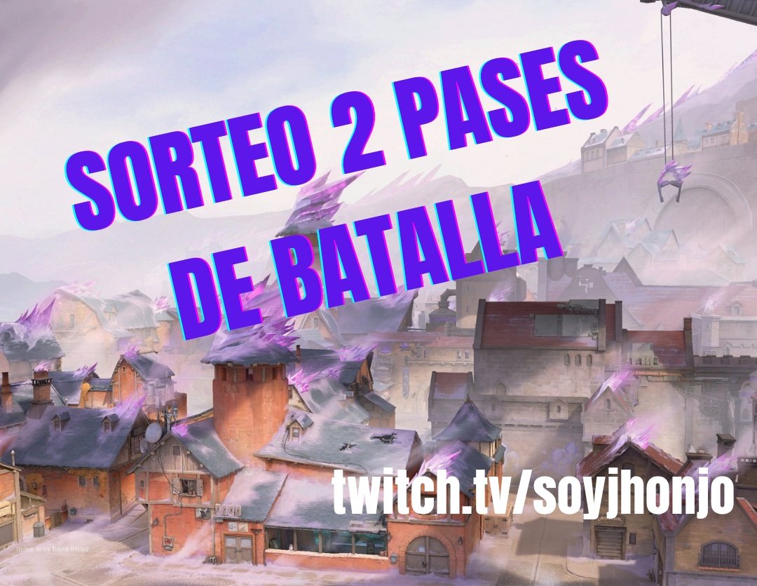 Buenaaaas, les anucio que hoy vengo con un SORTEO FLASH de DOS pases de batalla, ya sea de valorant o equivalente ✨
Los requisitos son:

- Darle ❤️ y 🔁 RT a este tweet
- Seguirme aquí en X
- Estar el lunes 30 de Junio en mi stream cuando vaya a dar el ganador
Mucha suertee ✨