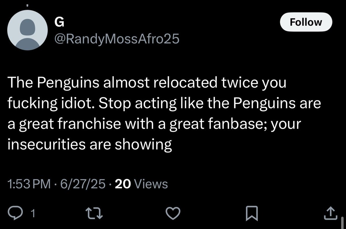 PenguinsJesus's tweet image. There are two types of Pirates fans.
Type 1: Fans of baseball who, despite hating the owner and his treatment of this franchise, root for the hometown team because we love Pittsburgh.
Type 2: Stockholm Syndrome idiots who hate the Penguins and Steelers, as seen below