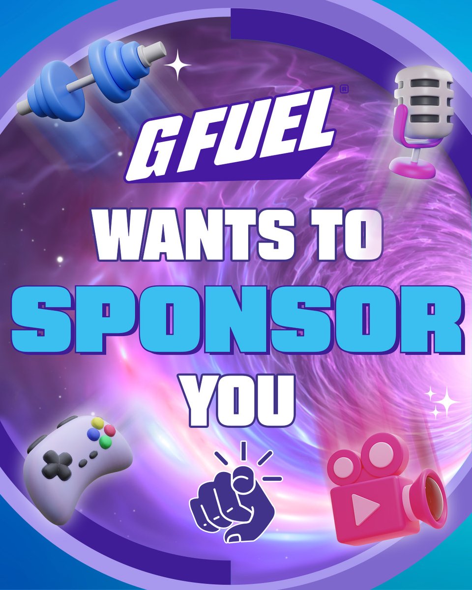 🚨 YOU HEARD THAT RIGHT! WE'RE GIVING AWAY A SPONSORSHIP!

😤 We’re giving 3 lucky legends the chance to lock in a SPONSORSHIP with us! 

🤝 Bring your CONTENT, ENERGY, &amp; CHAOS to the GFAM. 

👇 RT AND APPLY HERE!
🔗 gfuel.ly/4lsiIO3

🔥 This isn’t just a contest. It’s