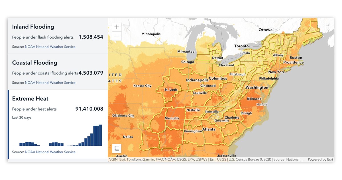 NOAAClimate's tweet image. Extreme heat is worsening around the world and the stakes for heat safety are higher now than ever. Heat-related incidents at outdoor events are forcing the private and public sectors to confront the growing challenge of heat governance.
Learn more: climate.gov/news-features/…