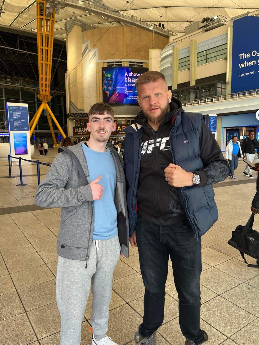 My boy nephew and I. UFC London. What an experience. 👊🤜🤛🍀