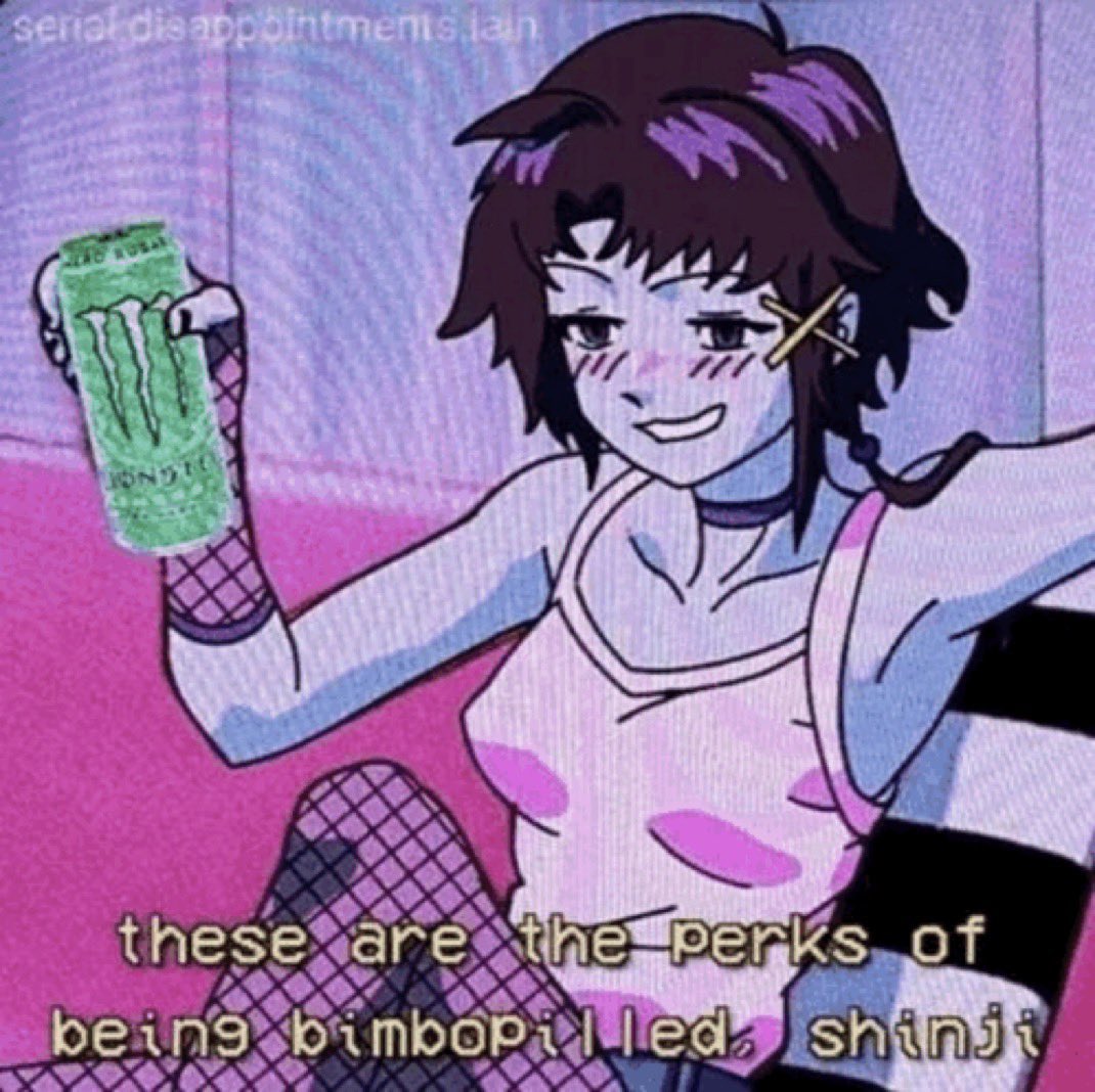 kirnixis's tweet image. if you’re a trans woman working with computers you are NOT ALLOWED to kin Lain….
not because its corny and overdone, but because she’s literally me and you’re not allowed to steal my kinnie WHORE!!!!
