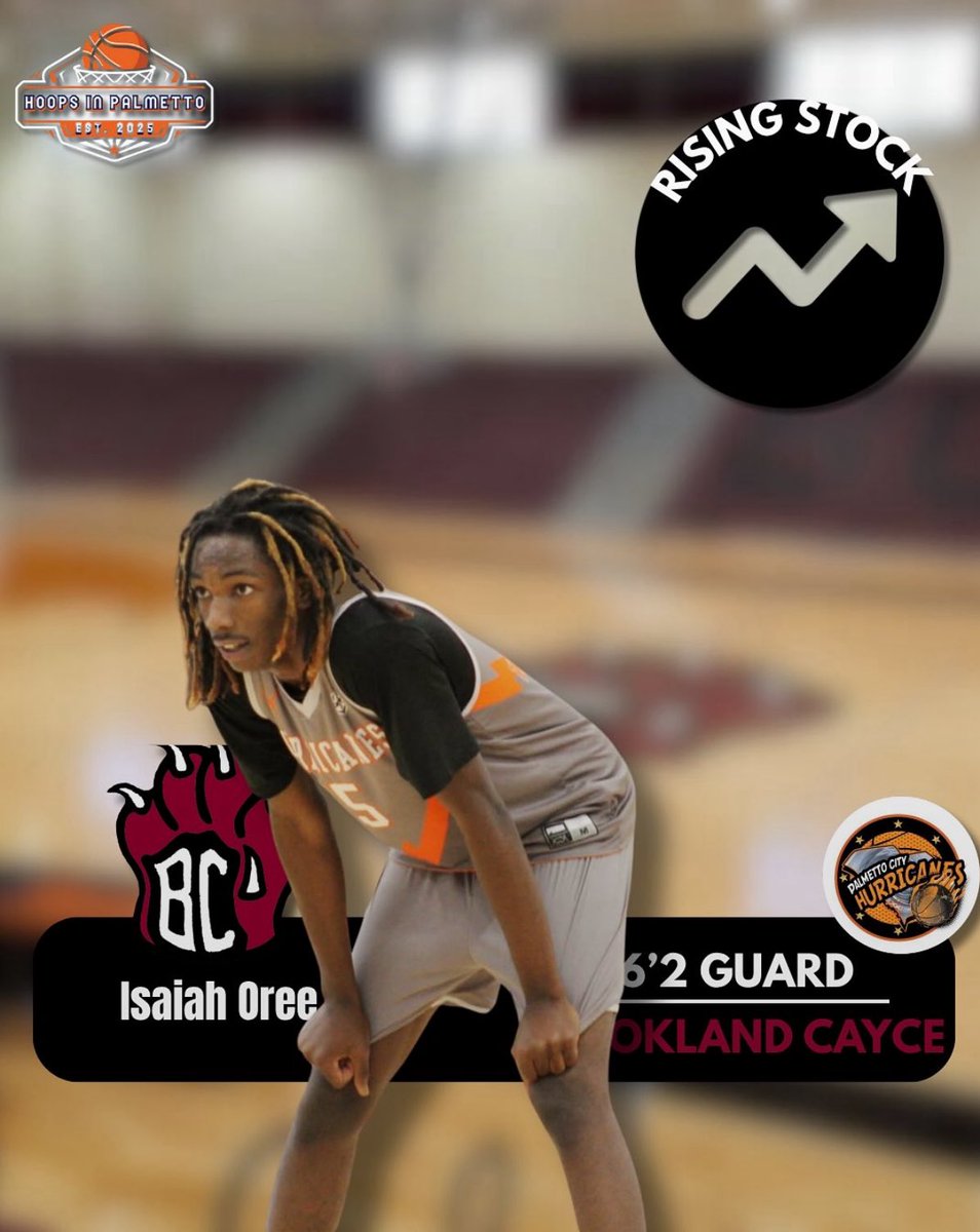 Brookland-Cayce Boys Basketball (@bcbearcatsbball) on Twitter photo Stock is going to going to keep rising. <a href="/IsaiahOree0/">Isaiah Oree</a> is someone to keep looking out for in the class of 2026. Stock is going to going to keep rising. <a href="/IsaiahOree0/">Isaiah Oree</a> is someone to keep looking out for in the class of 2026.