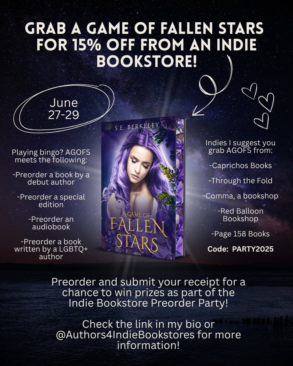 SEBerkeley's tweet image. Want to grab a copy of A Game of Fallen Stars at a steal while supporting small business? Snatch up a copy before June 29th!