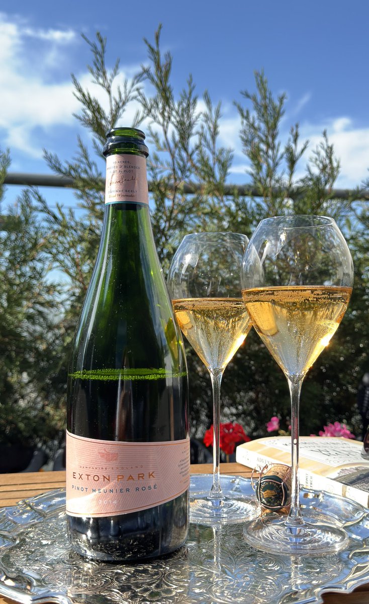 Toasting English Wine Week with this delightful Pinot Meunier Rosé 2014 from Hampshire. Elegant, savoury, unmistakably English. <a href="/ExtonVineyard/">caroline</a> ✨🍾

Cheers, and happy weekend everyone! 🥂🙌