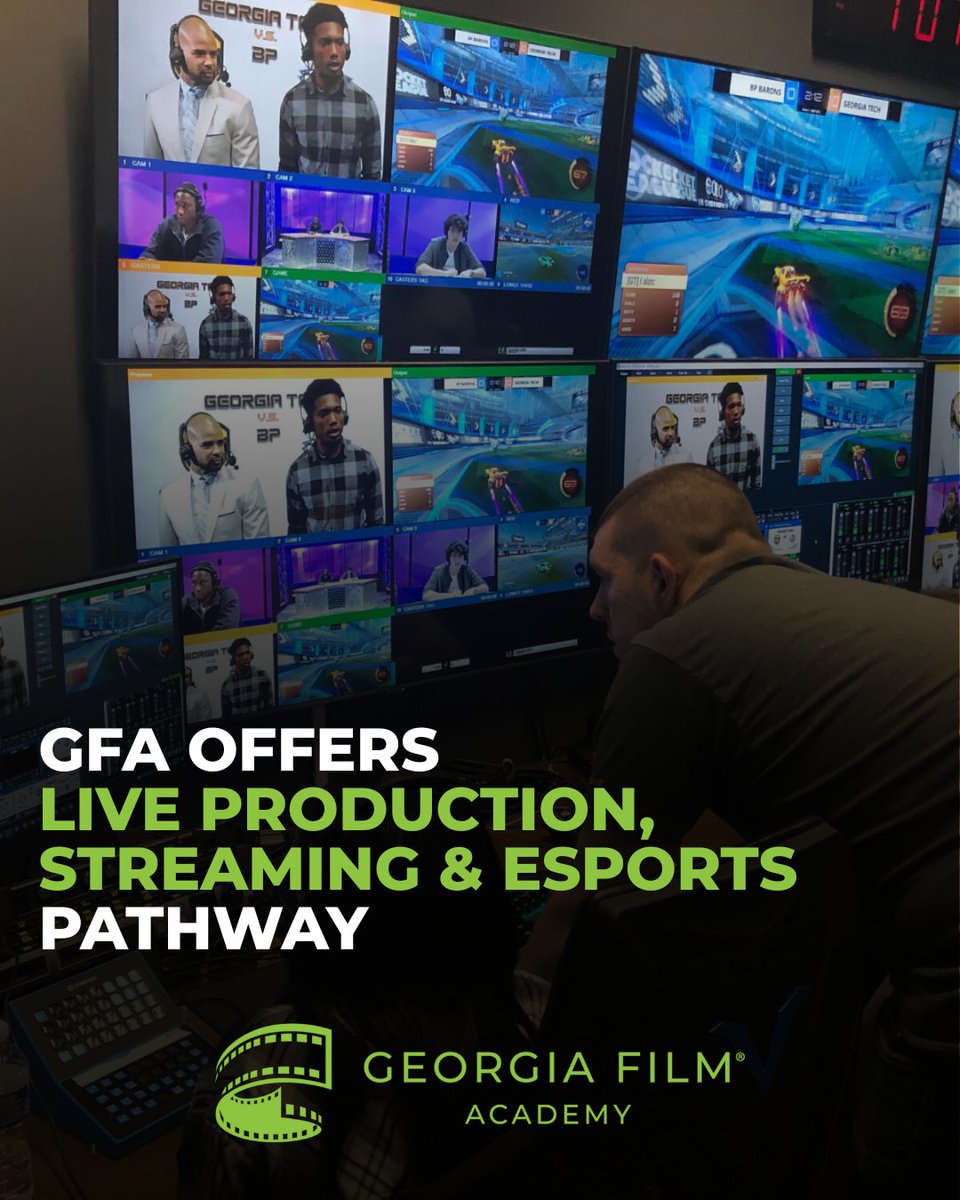 Georgia Film Academy (@gafilmacademy) on Twitter photo Want to work in live events, streaming or esports? GFAβs Live Production, Streaming & Esports pathway, in collaboration with <a href="/SkillshotMedia/">Skillshot Media</a>, gives you real-world training and a behind-the-scenes look at one of Georgiaβs fastest-growing industries. Want to work in live events, streaming or esports? GFAβs Live Production, Streaming & Esports pathway, in collaboration with <a href="/SkillshotMedia/">Skillshot Media</a>, gives you real-world training and a behind-the-scenes look at one of Georgiaβs fastest-growing industries.