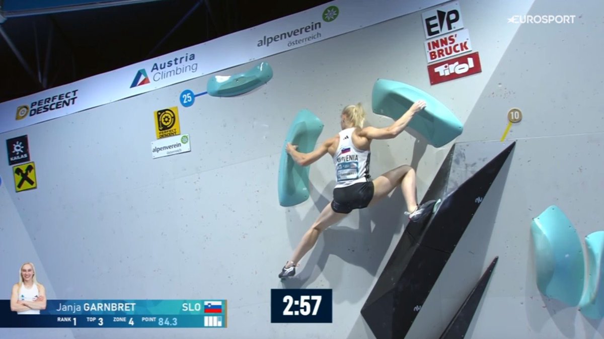 Janja Garnbret is back on 🧗‍♀️ TOP 💚 
🏆Winning her 1️⃣ Boulder World Cup in the first competition of the post-Olympic season is just magical 🌟
Congratulations Janja, you are simply the best!

#ifeelsLOVEnia