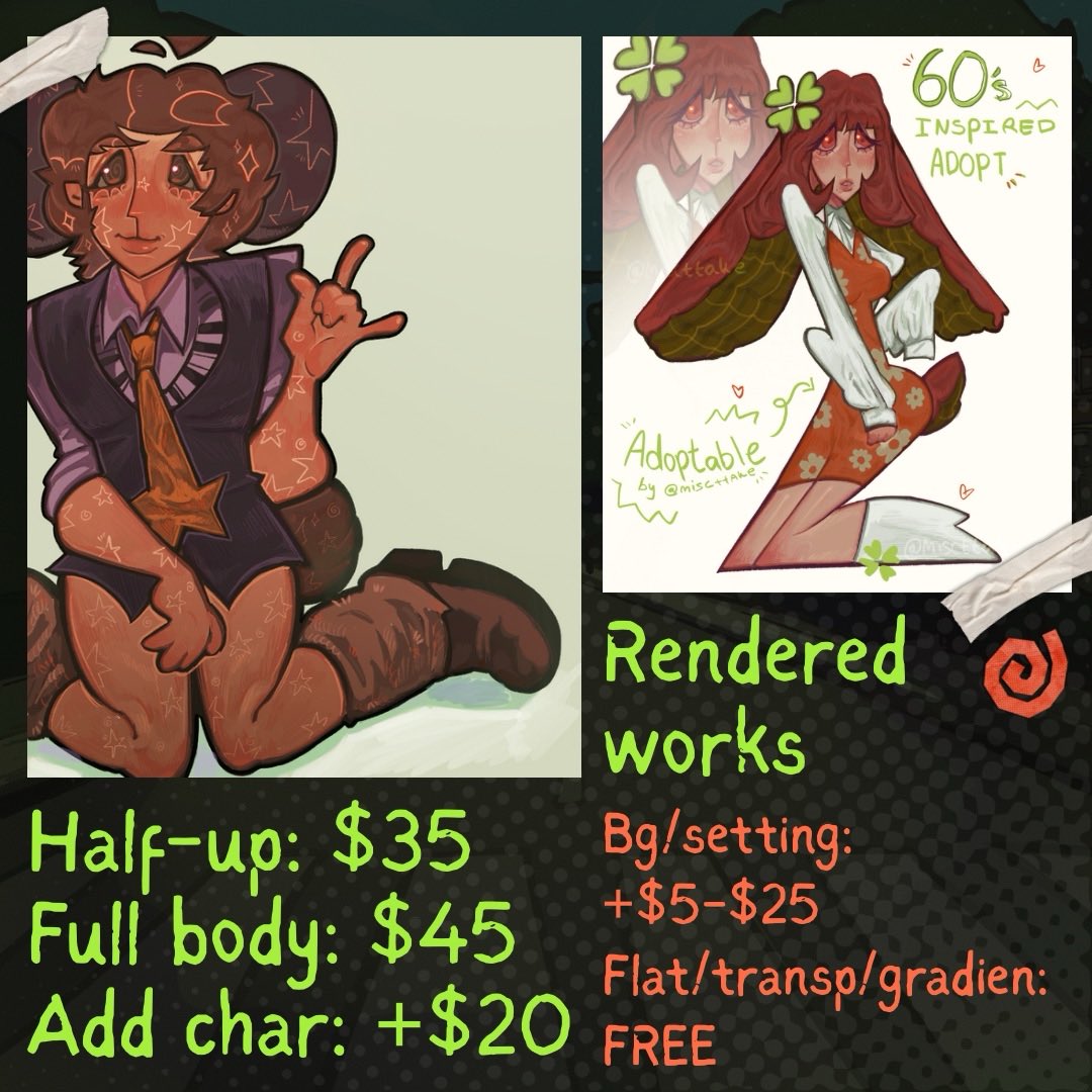 Miscttake's tweet image. WOW its 2 AM which means:
Misc opening art comms! Fantastic!
You commission me and I will make all ur dreams come true babes. 👅🪲
Shoot me a DM when you’re interested! (1/3) #artcommissions #artcomms