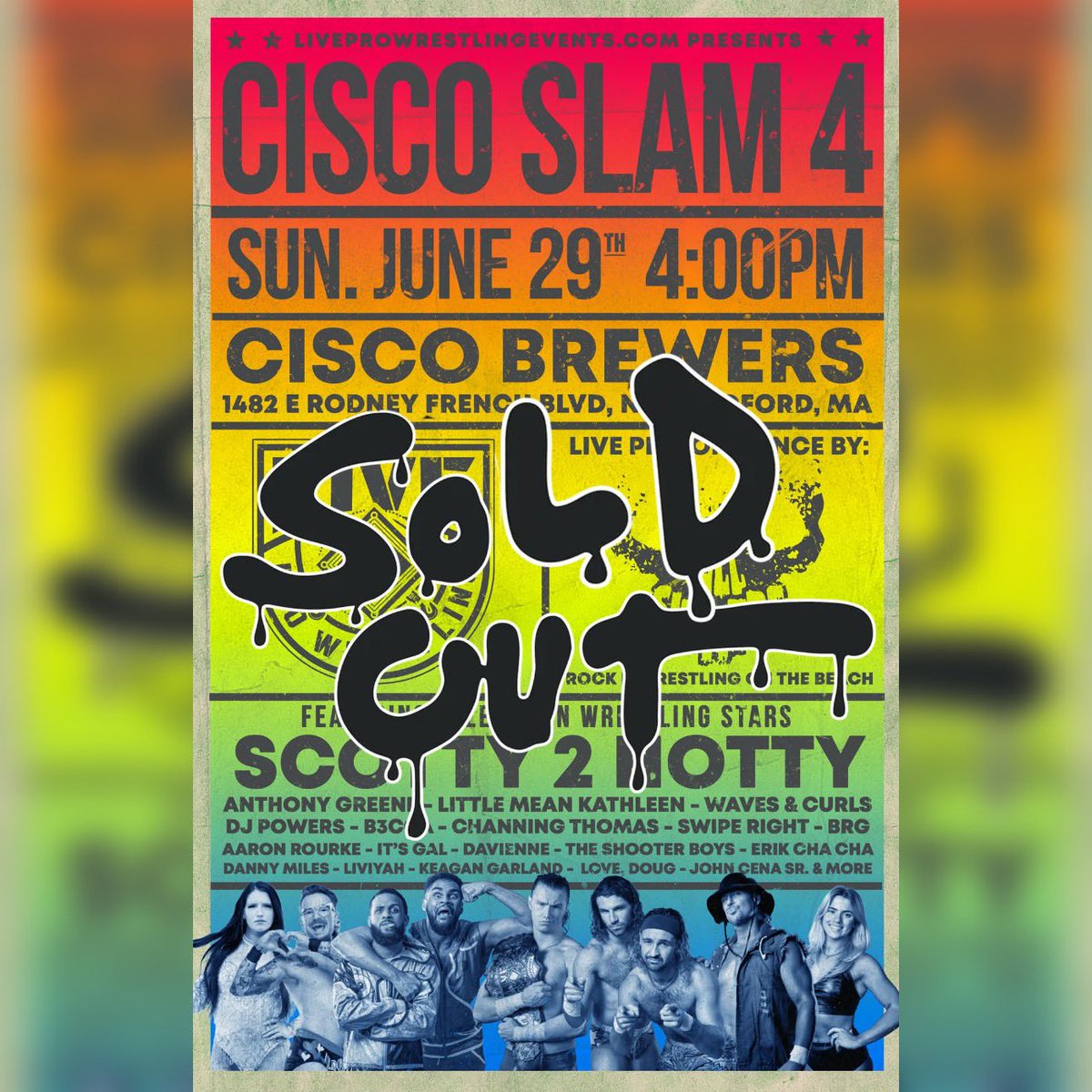 See ya on the beach!

Although tickets for the Sundays event are sold out, general admission standing room will be FREE until capacity is hit!

CiscoSlam 4 - Magical Mystery Card!

"It's BETTER when it's LIVE"