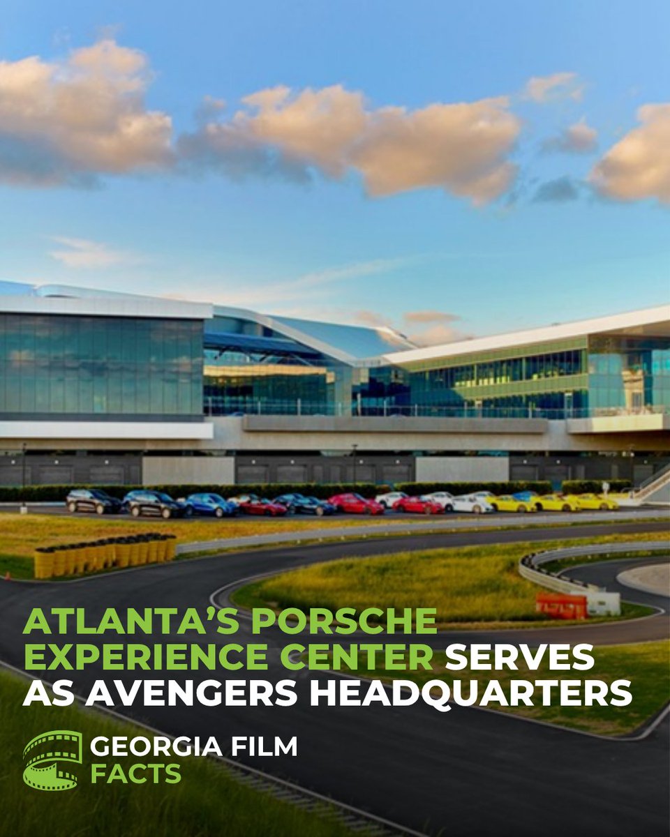 GAFilmAcademy's tweet image. Film Fact Friday! 🎬 Atlanta’s very own Porsche Experience Center doubles as the Avengers headquarters in multiple Marvel films, including “Captain America: Civil War,” “Spider-Man: Homecoming,” “Avengers: Infinity War” and “Avengers: Endgame.” #FilmFactFriday #GeorgiaFilm