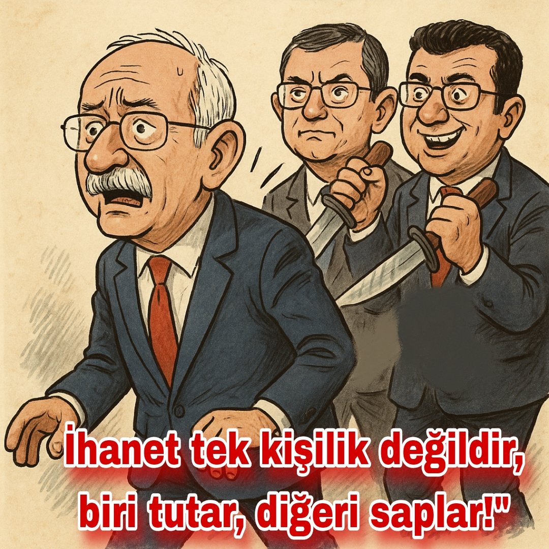 İhanet tek kişilik değildir, biri tutar ,  diğeri saplar.