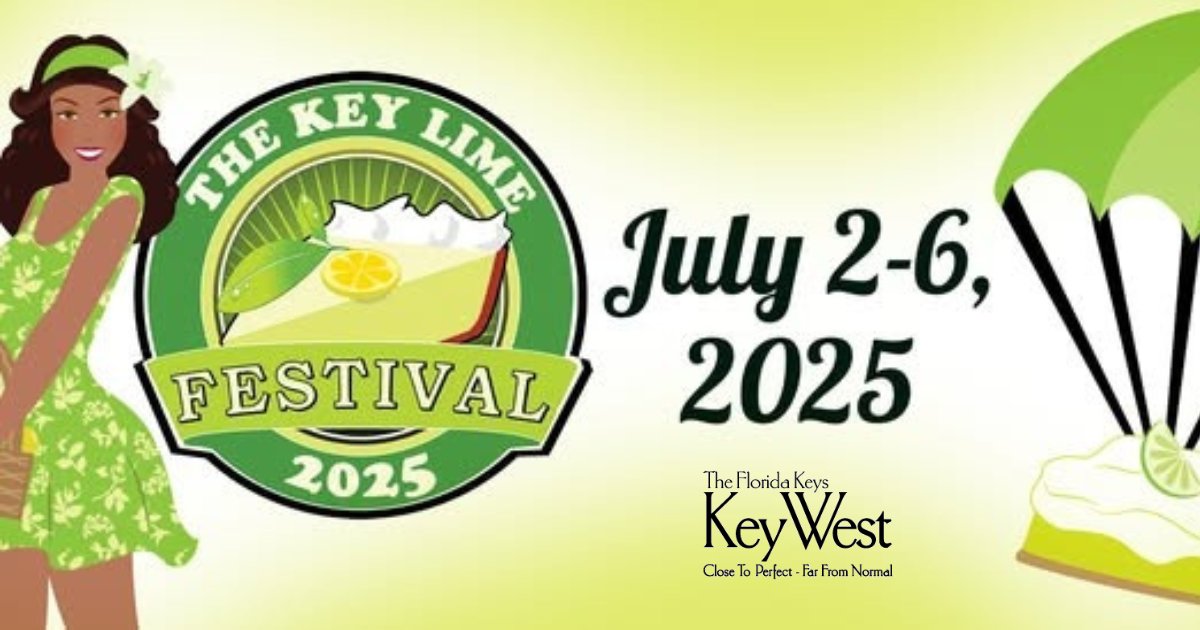 ☀️Sunshine, lime &amp; good times await in paradise!

🎉The Key Lime Festival returns to Key West July 2–6

🎟️Grab tickets for the Pie Hop, Sip &amp; Strolls, Dessert Party &amp; more:
👉ticketleap.events/events/key-lim…

📅Full schedule: keylimefestival.com/schedule

#KeyLimeFestival #keywest