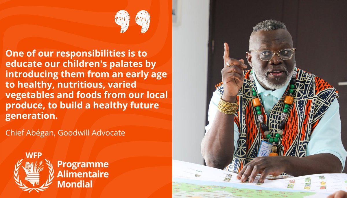 WFP_Cotedivoire's tweet image. Visiting @WFP_CotedIvoire, Chef @Abegancbooto reminds us how vital it is to make the most of our local produce — fonio, leaves — to diversify our diets and fight deficiencies. Thank you, Chef, for your passion and energy for #healthy, tasty cooking!