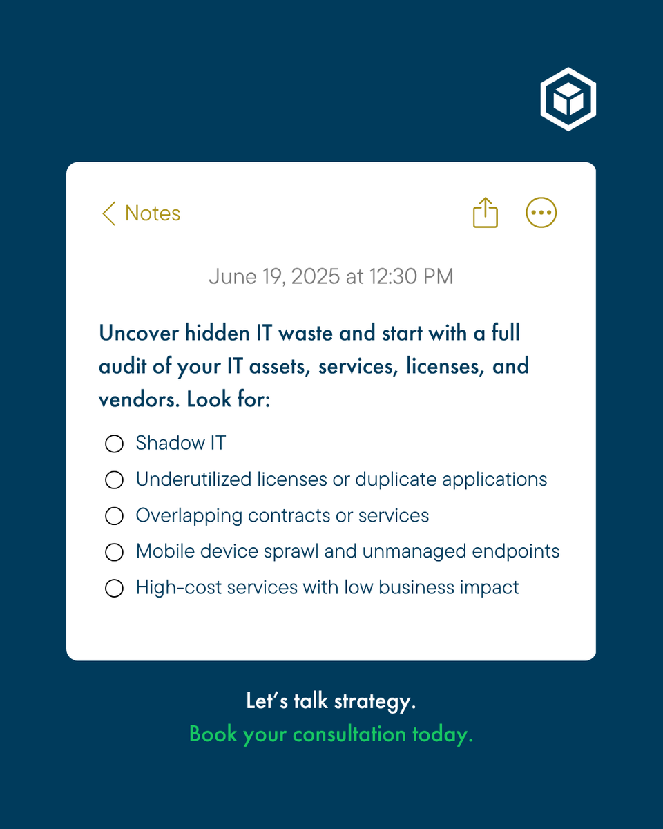 Cutting IT costs isn't just about trimming—it's about smart, sustainable strategy. Elevate performance, security, and innovation without compromise. Discover how to save by leading with strategy. Dive in: bit.ly/44g3BS9
