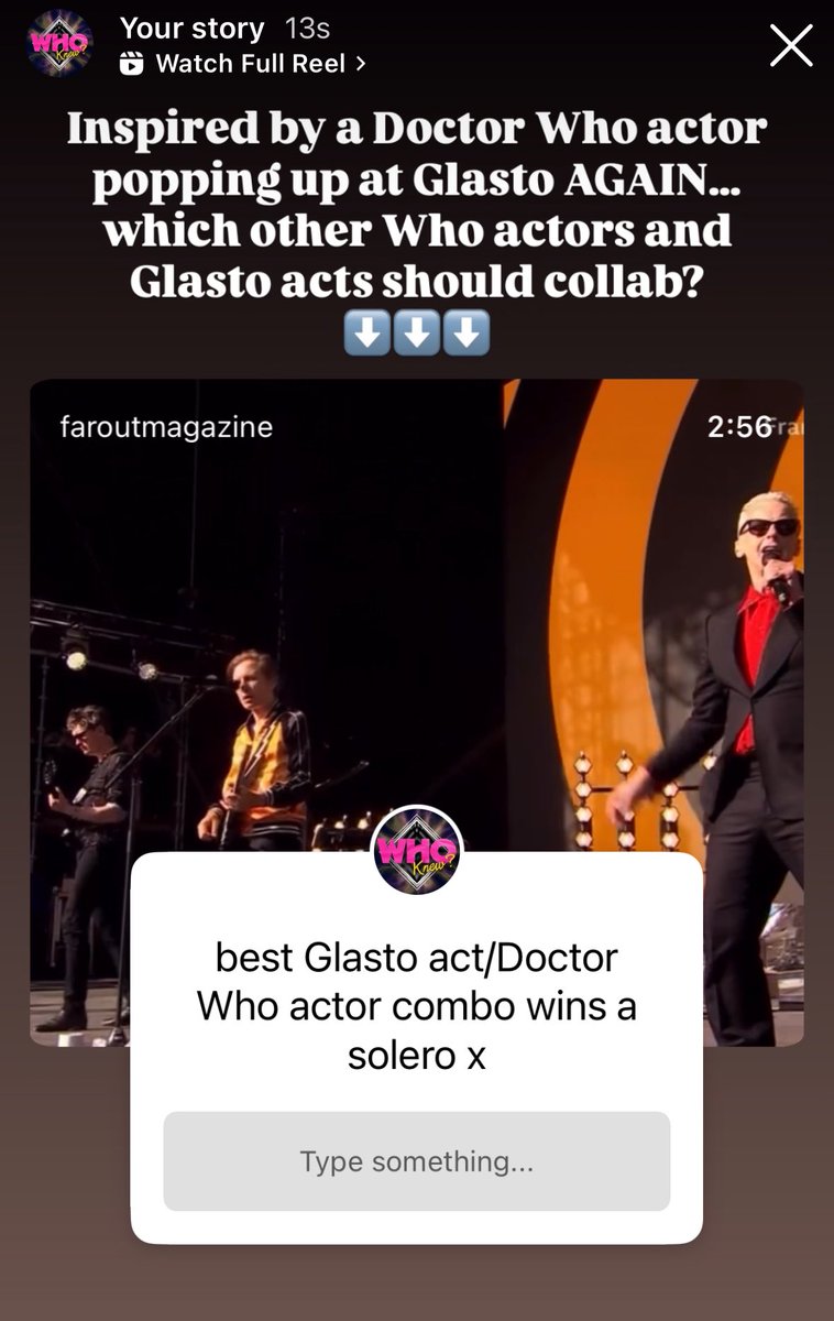 Josh Carr - #TPAODW👾 (@joshryancarr) on Twitter photo Go follow <a href="/whoknewpodcast/">Who Knew?: A Doctor Who Podcast</a> on Insta and give me your pitches for other Who actors that should guest with Glasto acts x
instagram.com/whoknewdwpod?i… Go follow <a href="/whoknewpodcast/">Who Knew?: A Doctor Who Podcast</a> on Insta and give me your pitches for other Who actors that should guest with Glasto acts x
instagram.com/whoknewdwpod?i…
