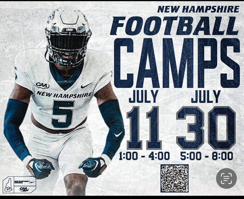 JustinLefebvre0's tweet photo. I will be attending New Hampshire wildcats football camp on July 11th 
@Coach_Wils @CoachHugues https://t.co/4UZyhYD9ks