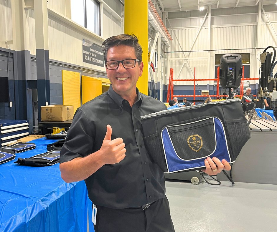 CavalierTool's tweet image. It&apos;s officially 50th Anniversary Season for The #CavalierArmy
 
We kicked it off with a Golden Ticket Townhall Featuring a BBQ and a Golden Ticket Lottery in our new 12,000 sq ft addition to Plant 3