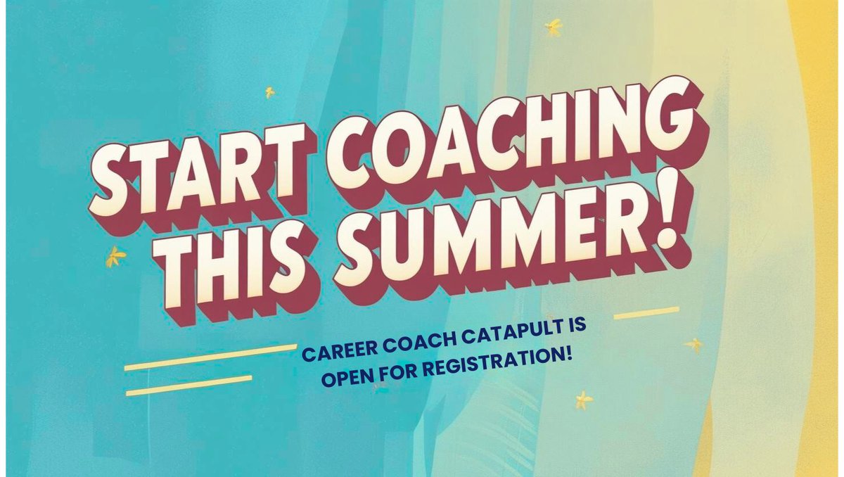 Ready to start your coaching business, helping clients navigate the working world and earning income for yourself?

My Career Coach Catapult program is open for registration - here's the link for details:

humanworkplace.com/catapult