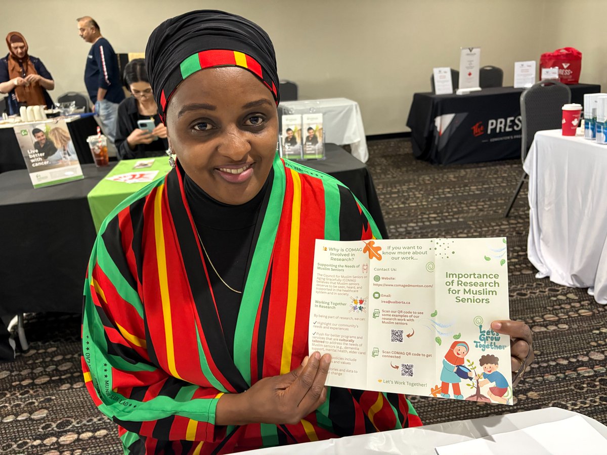 Implementing Research for Equity in Aging (IREA) (@ualbertairea) on Twitter photo A belated but heartfelt thank you to <a href="/comag_yeg/">Council of Muslims on Aging Gracefully</a> for hosting the 2025 Seniors Fair this past Saturday! 💚
IREA was honoured to connect with older adults, families & community partners in such a joyful and welcoming space.
#SeniorsFair2025 #YEG #HealthyAging #COMAG A belated but heartfelt thank you to <a href="/comag_yeg/">Council of Muslims on Aging Gracefully</a> for hosting the 2025 Seniors Fair this past Saturday! 💚
IREA was honoured to connect with older adults, families & community partners in such a joyful and welcoming space.
#SeniorsFair2025 #YEG #HealthyAging #COMAG