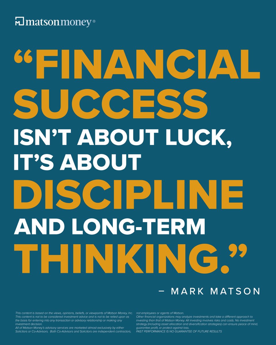 MatsonMoney's tweet image. Wealth can be built on patience, purpose, and unwavering commitment to prudent academic investing principles. #InvestorEducation #Investing #Wealth