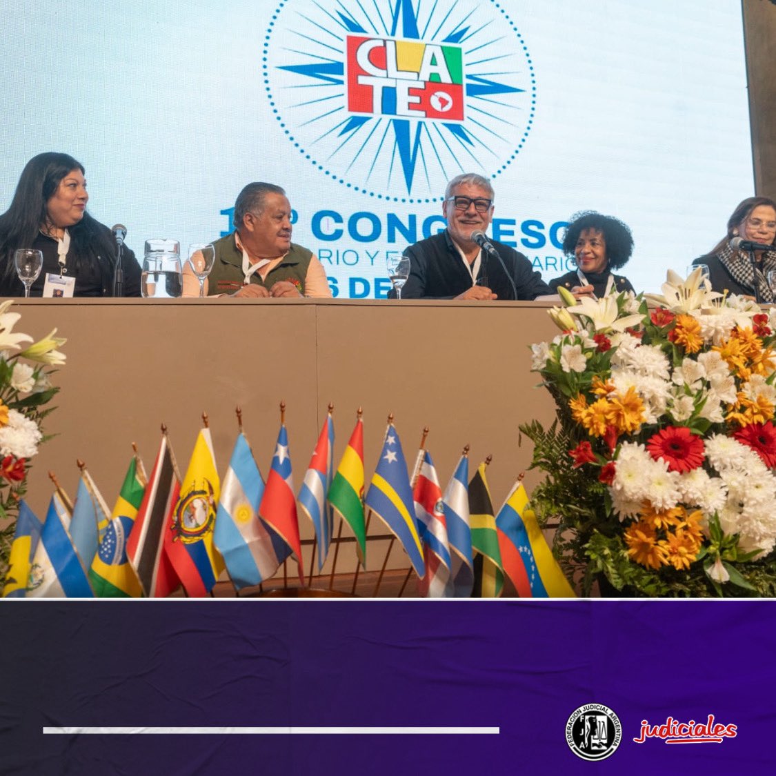 FJAJudiciales's tweet photo. 📢 Enorme Congreso de la CLATE en CABA: con delegadxs de 20 países, se eligió nuevo Comité Ejecutivo. Matías Fachal (FJA) asumió en la Secretaría de Adm. y Finanzas. También se aprobó una reforma estatutaria clave.
🔗 https://t.co/4jsPiErBvR
#FJA #CLATE #UnidadSindical https://t.co/orNaqKvABx