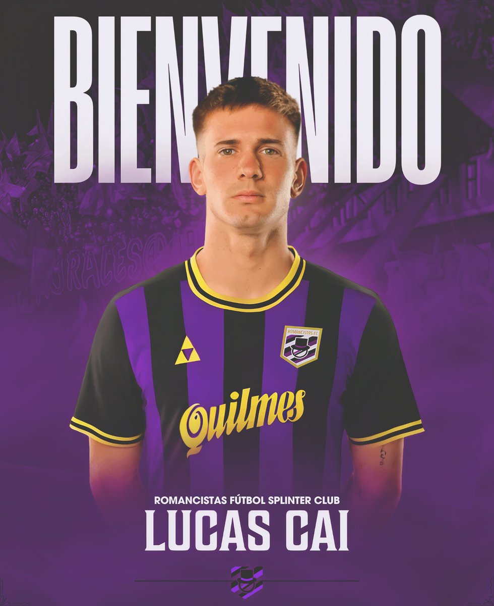 RomancistasFSC's tweet image. 𝐋𝐮𝐜𝐚𝐬 𝐂𝐀𝐈, 𝐞𝐬 𝐕𝐢𝐨𝐥𝐢𝐧𝐞𝐠𝐫𝐨.🎩🚬
Mediocampista, 𝐞𝐱 Deportivo Splinter.
Deal done — bienvenido a casa. 🎩💜