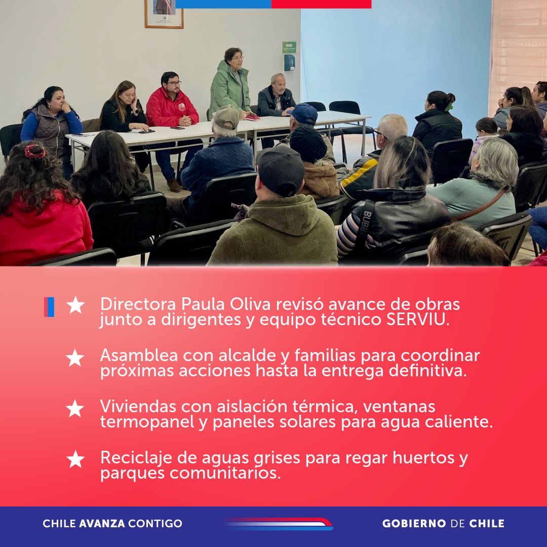 🏡🌱 En San Rafael, la directora Paula Oliva visitó el barrio Alto El León y se reunió con el alcalde y familias para revisar el camino restante.

✅ Viviendas sustentables
✅ Paneles solares
✅ Reutilización de aguas grises
✅ Compostaje

¡Avanzamos con certezas!