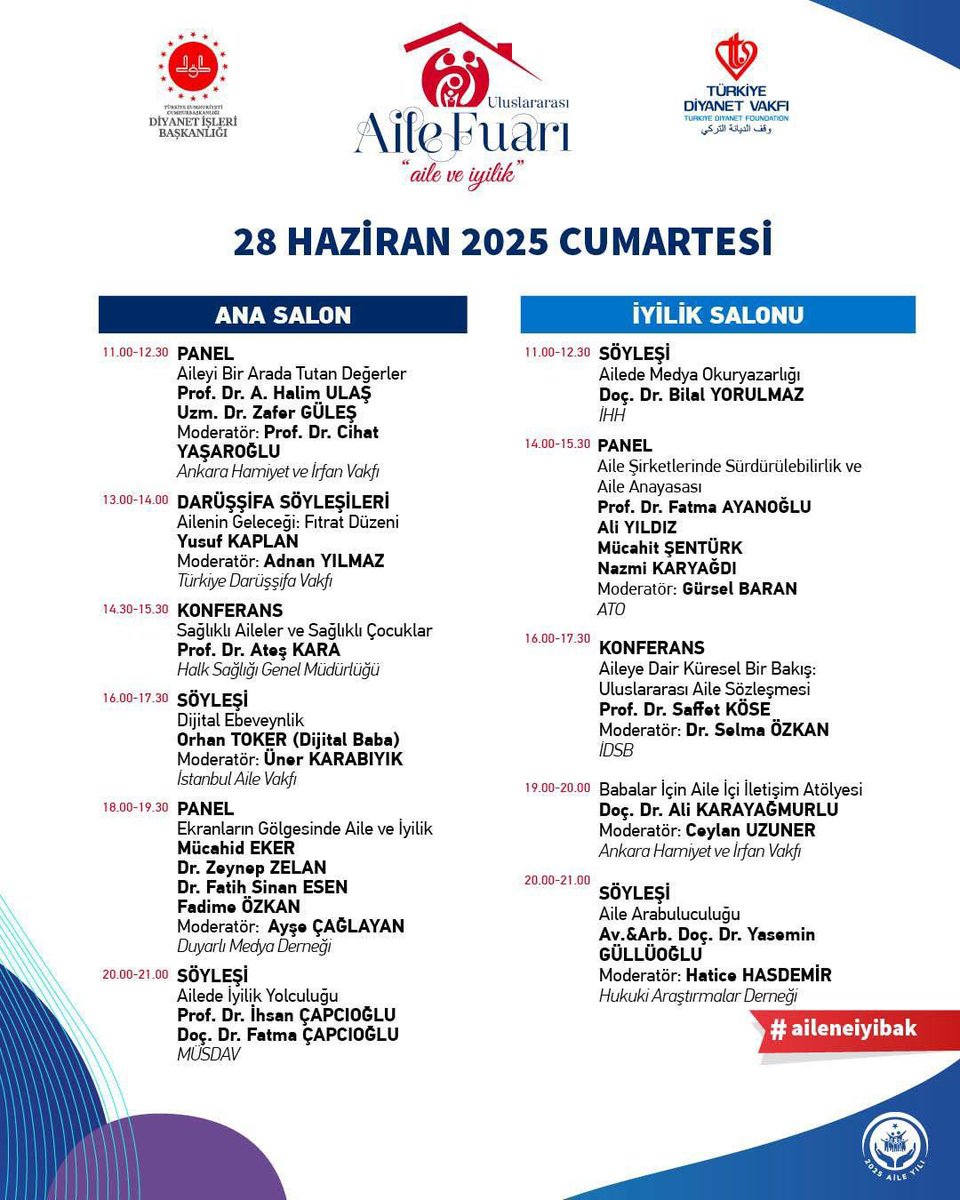 ailefuari's tweet photo. Aileye dair eğlenceli ve öğretici etkinliklerle dolu Uluslararası Aile Fuarı’na davetlisiniz.

Hafta sonu ailesiyle kaliteli ve dolu dolu vakit geçirmek isteyen herkesi yarın Uluslararası Aile Fuarı’na bekliyoruz!

#AileVeİyilik #aileneiyibak https://t.co/Exp723a1RD