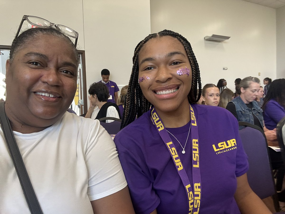 And so it begins… #freshmanorientation #lsuawbb #proudmom