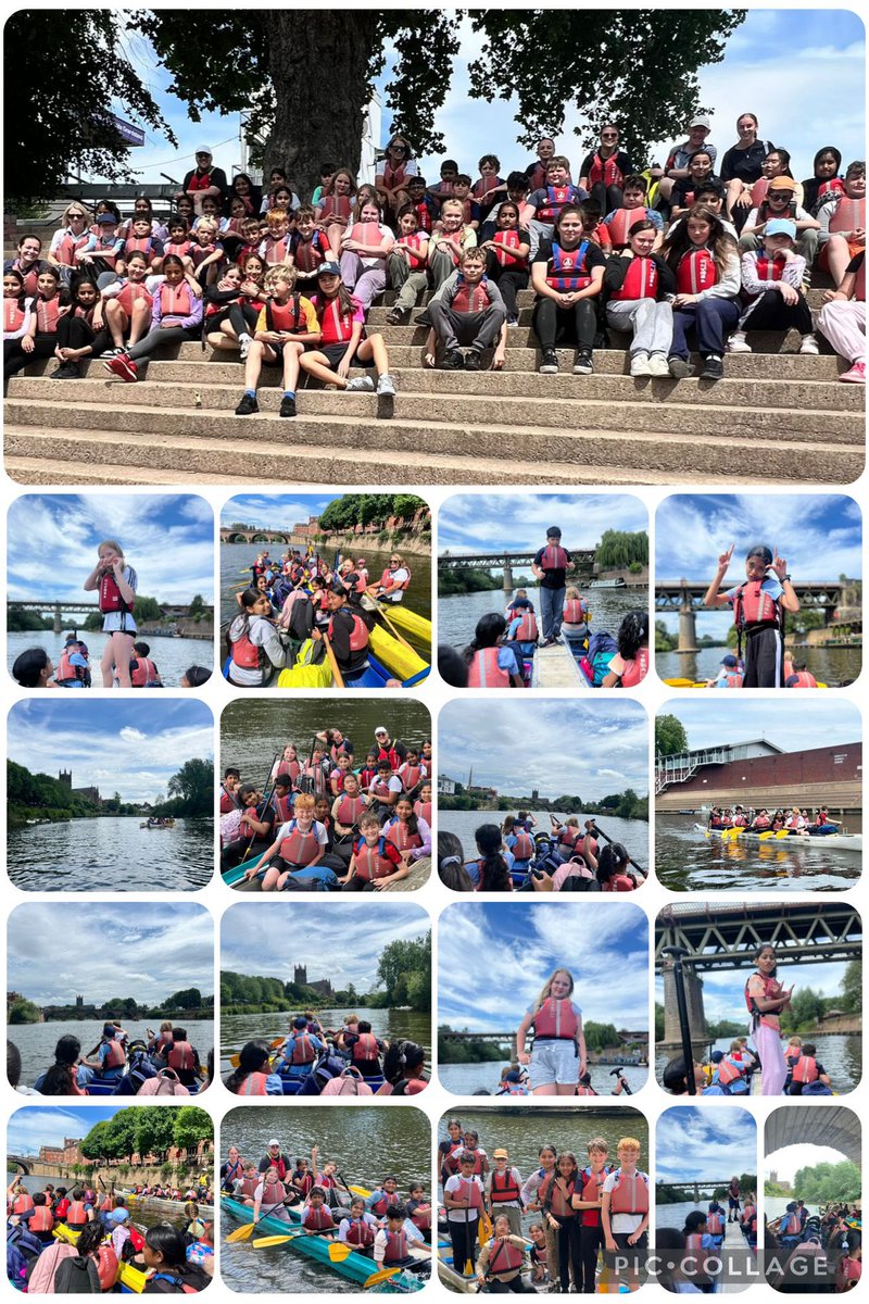 PWPrimary's tweet image. Year 6 Griffins have had a fantastic day bell boating on the River Severn