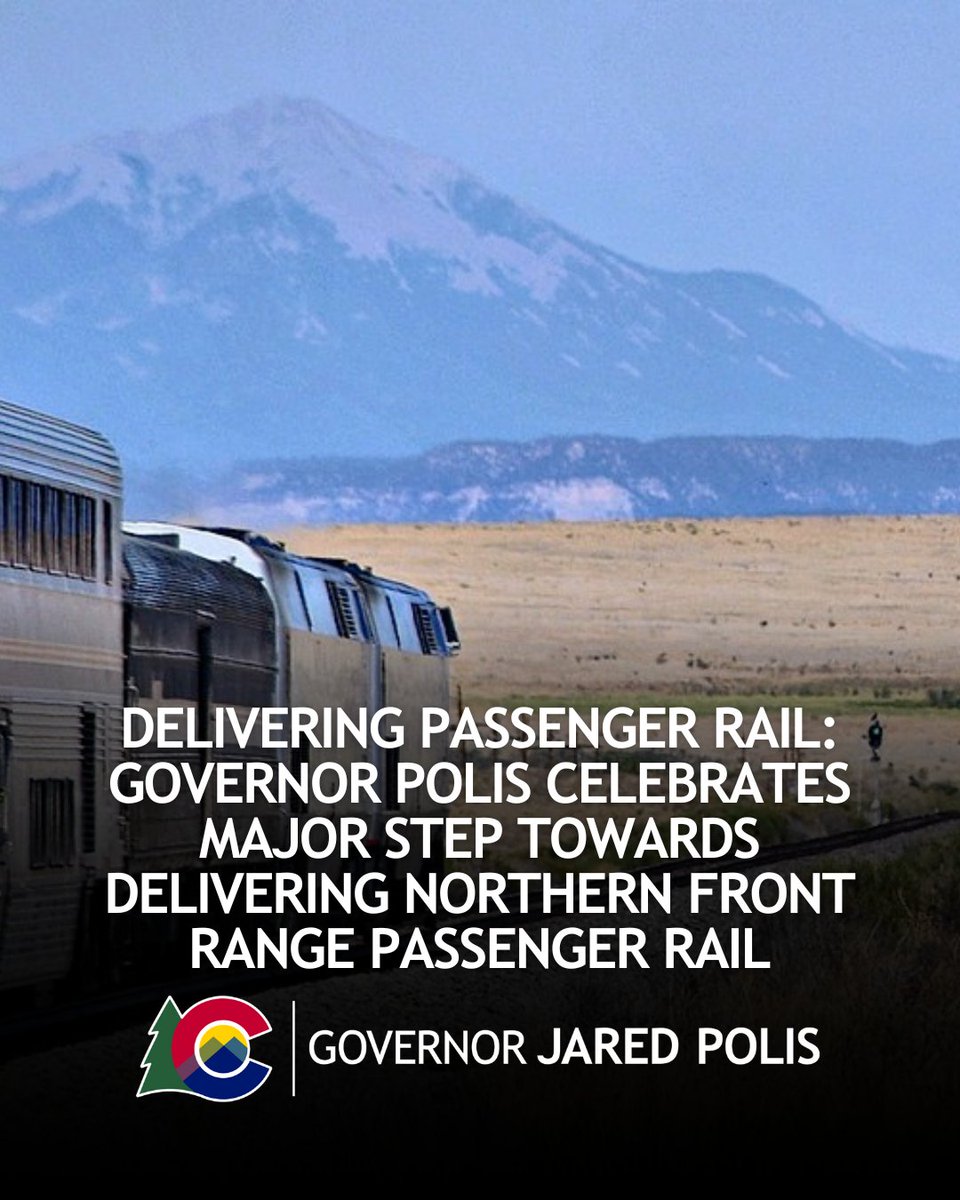 Governor Jared Polis (@govofco) on Twitter photo Today marks a historic step as <a href="/RideRTD/">RTD</a>, the <a href="/ColoradoDOT/">Colorado Department of Transportation (CDOT)</a>, Colorado Transportation Investment Office, Clean Transit Enterprise, and the <a href="/COFRPR/">CO Front Range Passenger Rail</a> come together to sign a groundbreaking interagency agreement. #FRPR Today marks a historic step as <a href="/RideRTD/">RTD</a>, the <a href="/ColoradoDOT/">Colorado Department of Transportation (CDOT)</a>, Colorado Transportation Investment Office, Clean Transit Enterprise, and the <a href="/COFRPR/">CO Front Range Passenger Rail</a> come together to sign a groundbreaking interagency agreement. #FRPR