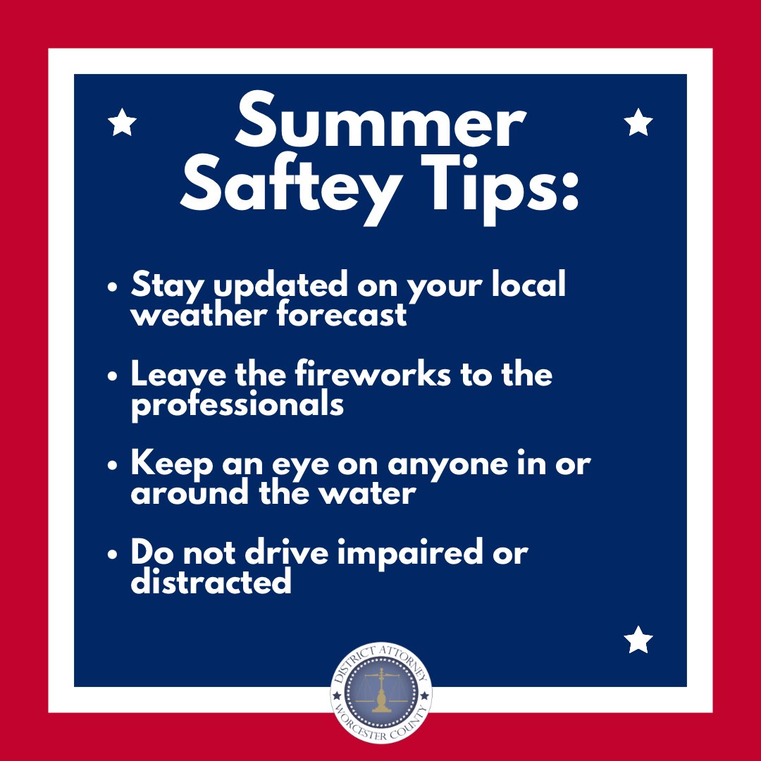 Stay safe when celebrating tomorrow with these summer safety tips!