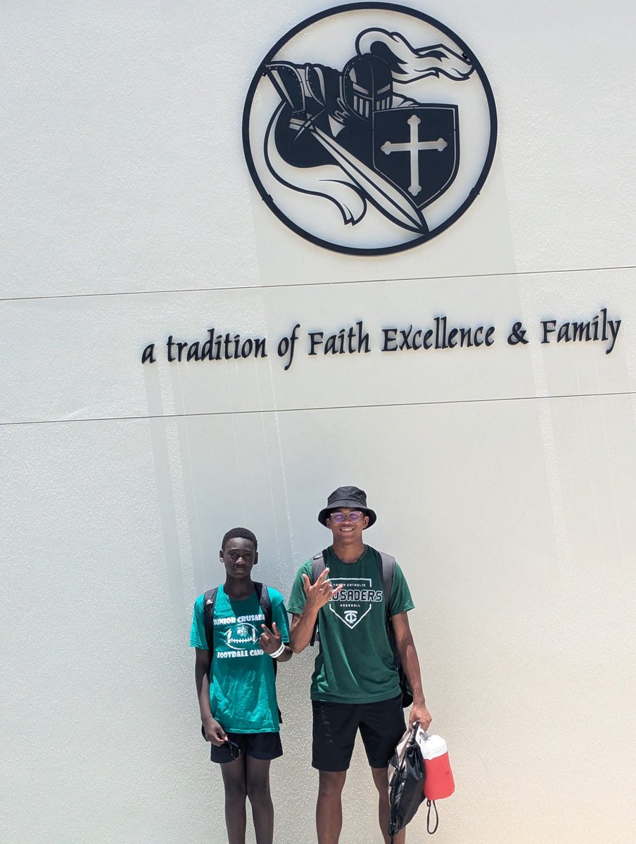Cameron Plummer C/0 '30 (@cam_plummer6) on Twitter photo Thank you to all the Tampa Catholic coaches and players for hosting this amazing camp. I learned a lot in the last four days!!
<a href="/Coach_MGregory/">Mike Gregory</a> <a href="/TC_Football/">Tampa Catholic Football 🏈⚔️</a> Thank you to all the Tampa Catholic coaches and players for hosting this amazing camp. I learned a lot in the last four days!!
<a href="/Coach_MGregory/">Mike Gregory</a> <a href="/TC_Football/">Tampa Catholic Football 🏈⚔️</a>