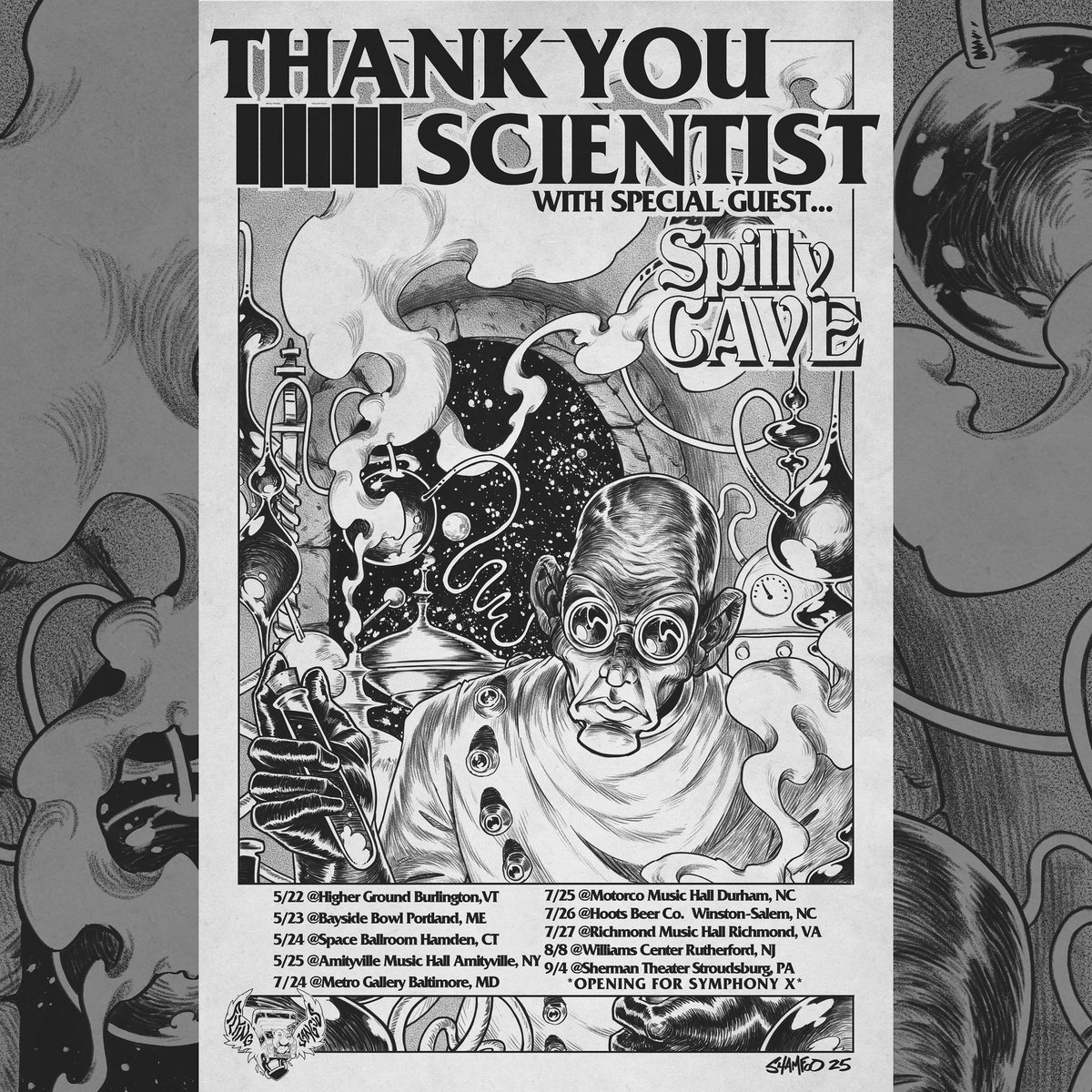 7/24 Baltimore, MD Metro Gallery 
7/25 Durham NC Motorco Music Hall
7/26 Winston-Salem, N.C. Hoots Beer Co.  
7/27 Richmond Virginia Richmond Music Hall 
8/8 Rutherford, NJ Williams Center 
9/4 Stroudsburg, PA Sherman Theater w/symphony x