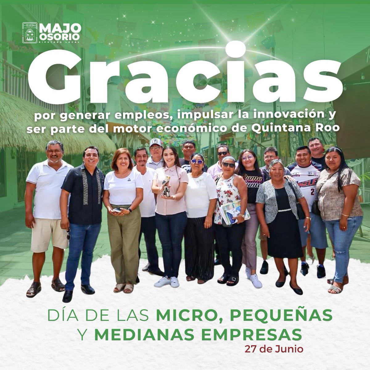 Hoy es el día del motor más importante de nuestra economía: nuestras #MiPyMES locales.💪💯

Gracias a su esfuerzo pujante es que se generan empleos, se diversifica nuestra oferta comercial y nos mantenemos como referentes nacionales  en fortalecimiento y desarrollo económico.